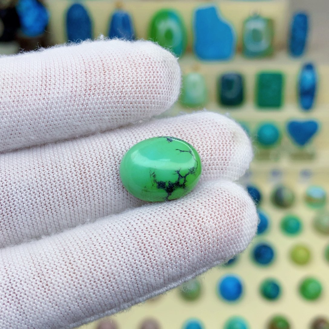 绿松石绿松石18K金镶嵌