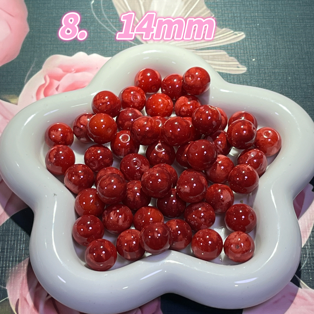 【仿卡14炫彩妖花 】摆件用品供曼扎盘混合散装琉璃