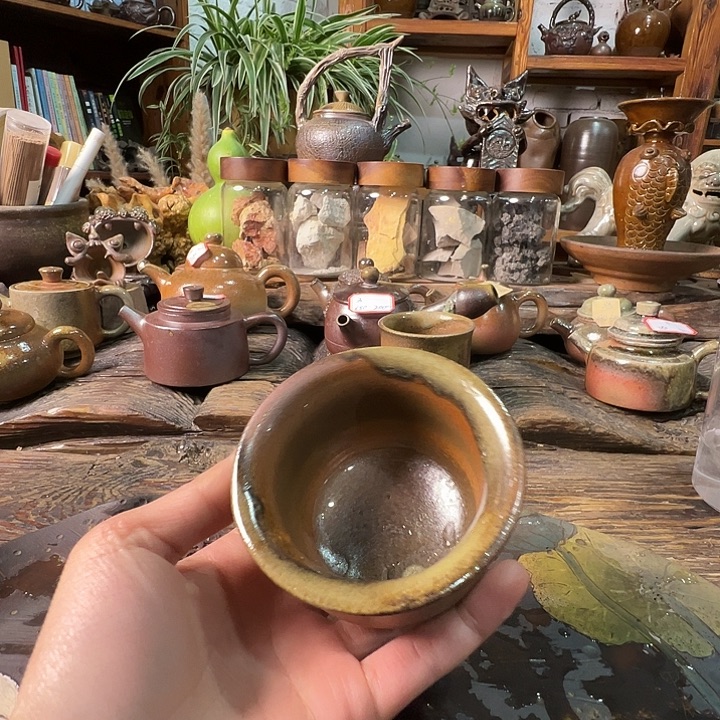 杯崔家龙窑高温柴烧120cc