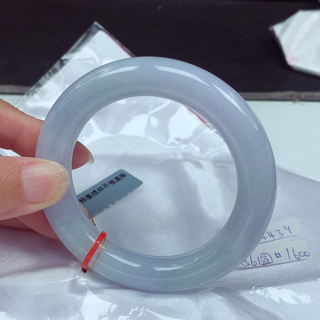 未镶嵌手镯翡翠56圈4439