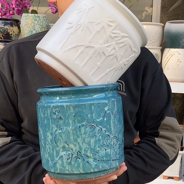 紫砂花盆口20高20福利俩个