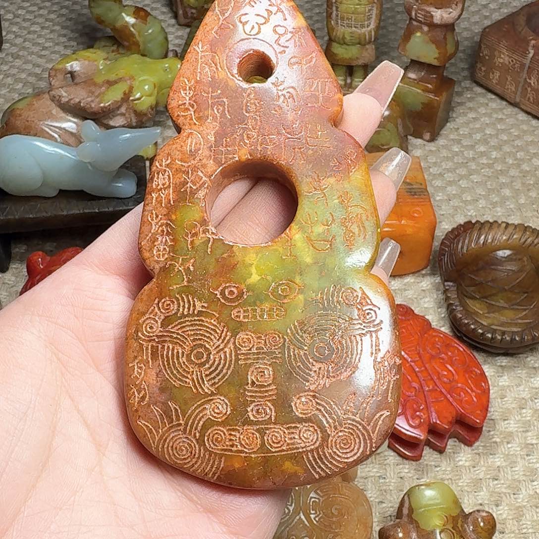 白玉菩提吊坠挂件