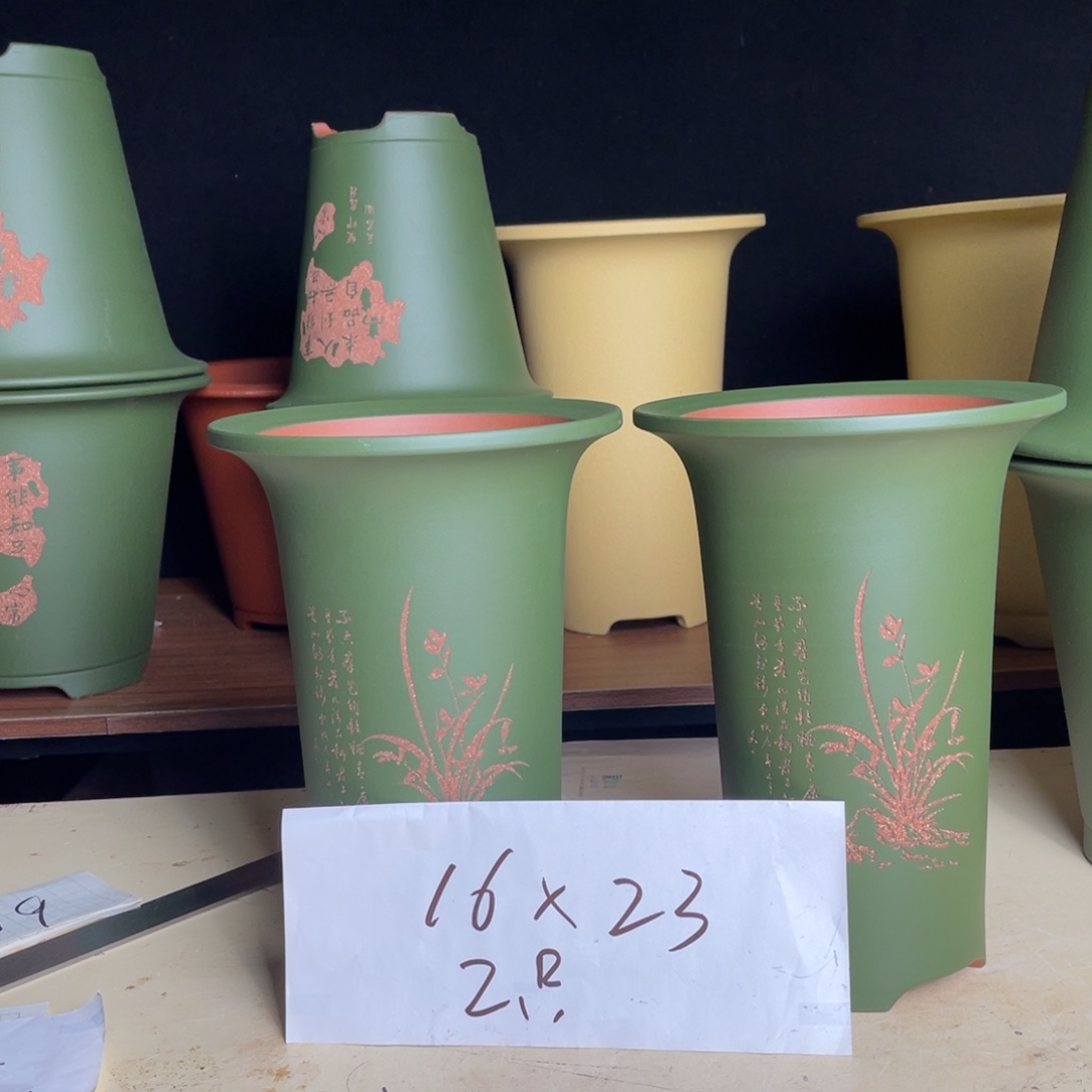 宜兴原矿紫砂花盆
