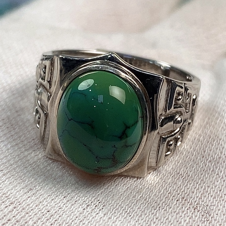 绿松石银S925镶嵌珠宝奇石