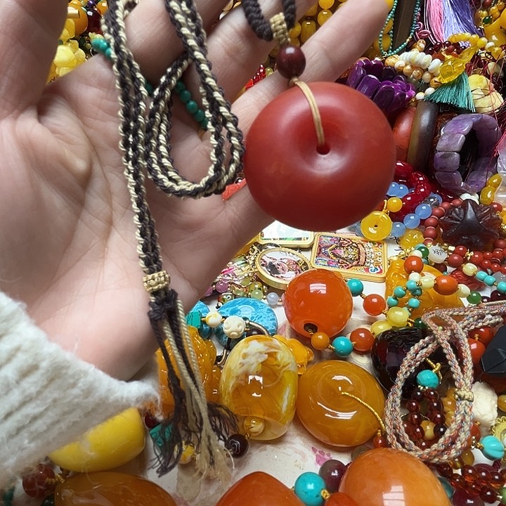 树脂制品15142红皮平安扣