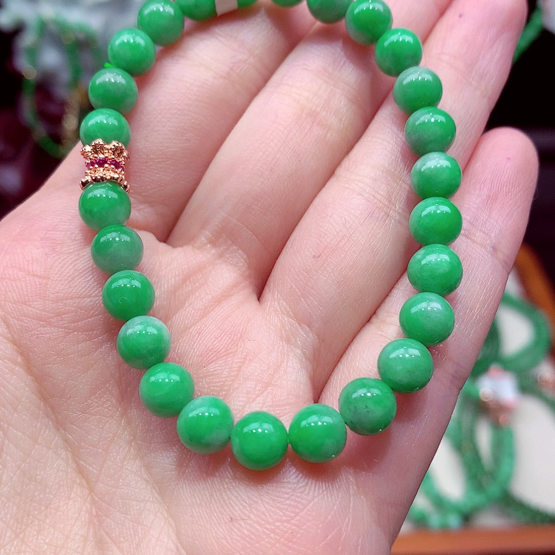 未镶嵌手链翡翠翡翠