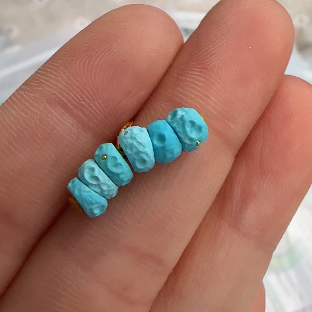 绿松石珠宝半成品未镶嵌