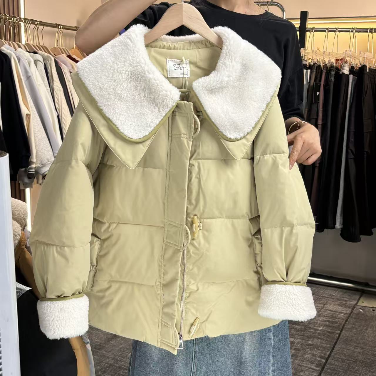24822 亲子 秋冬款大翻领棉服外套