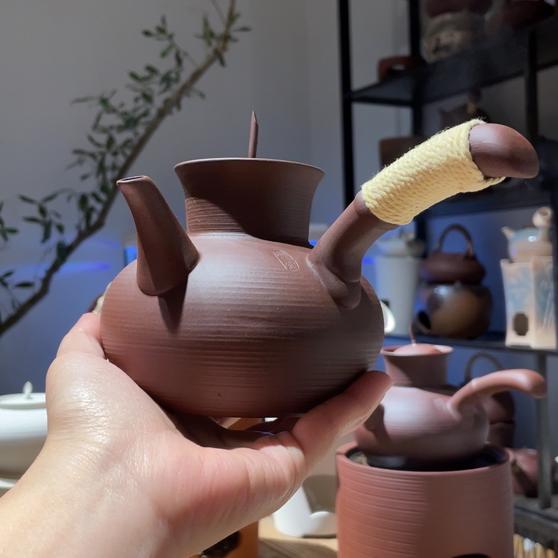 500ml紫泥宝瓶砂铫壶