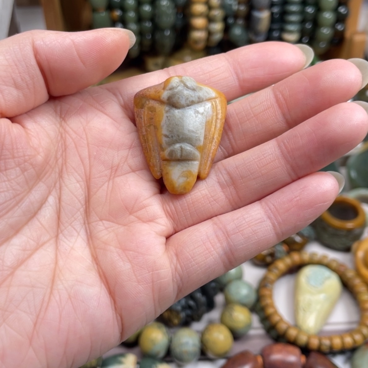 【闪购商品】岫岩河磨玉（透闪石质玉）挂件未镶嵌