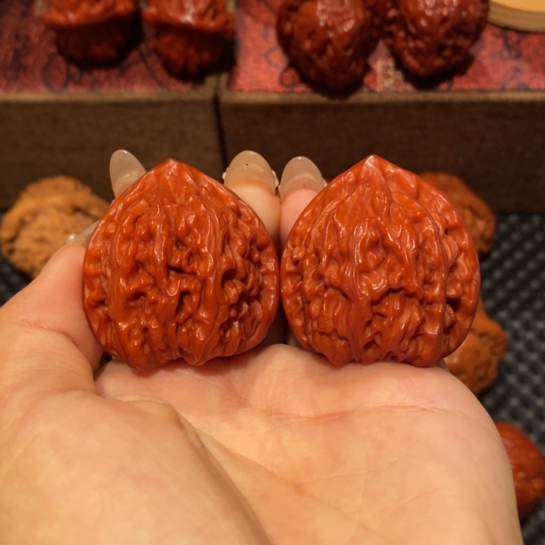 吊坠文玩核桃36.2玉化文山，0391