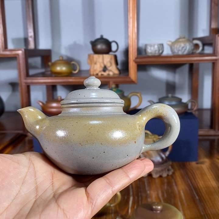 紫砂茶壶150cc报喜鸟 本绿