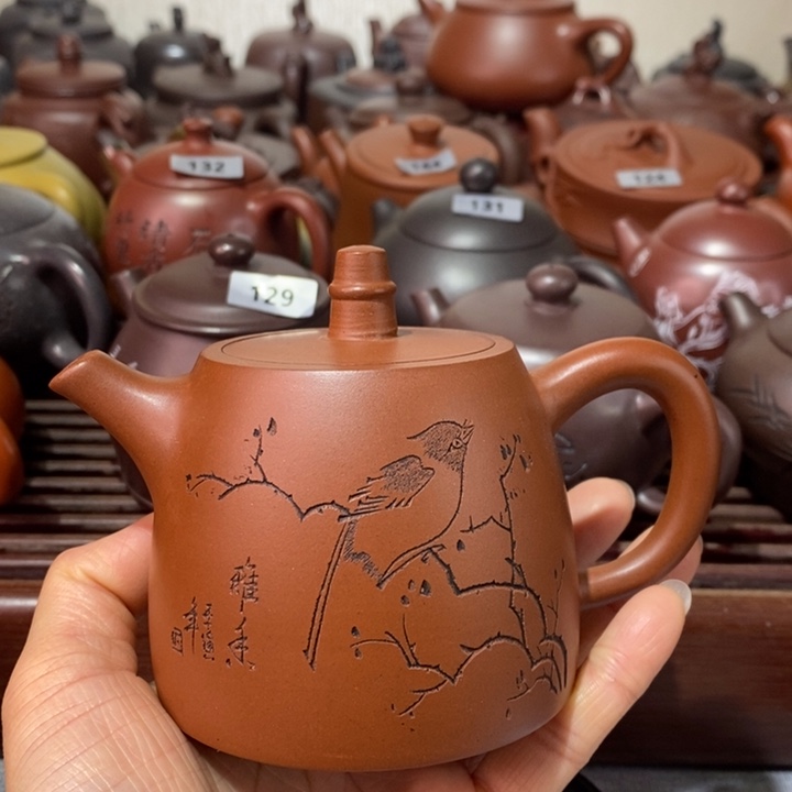 紫砂茶壶微瑕处理一把