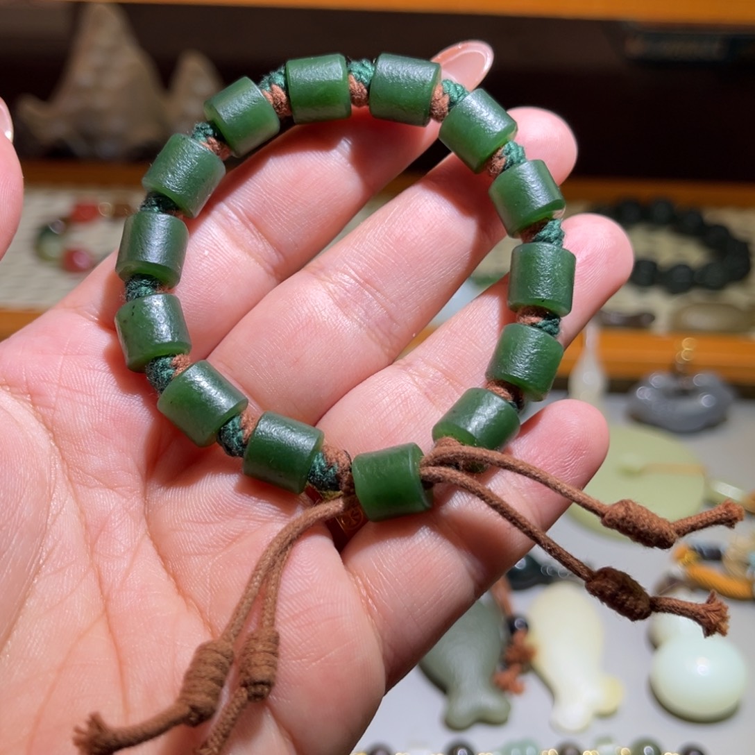 和田玉未镶嵌手链