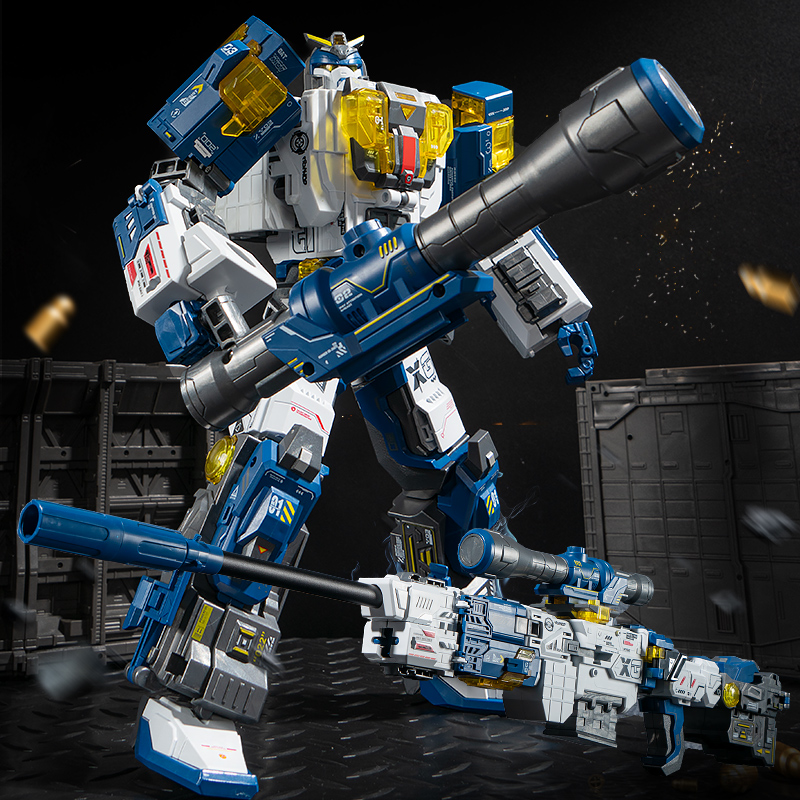 狙击变形枪机器人金刚双形态手动发射拼装模型手办男孩礼物玩具