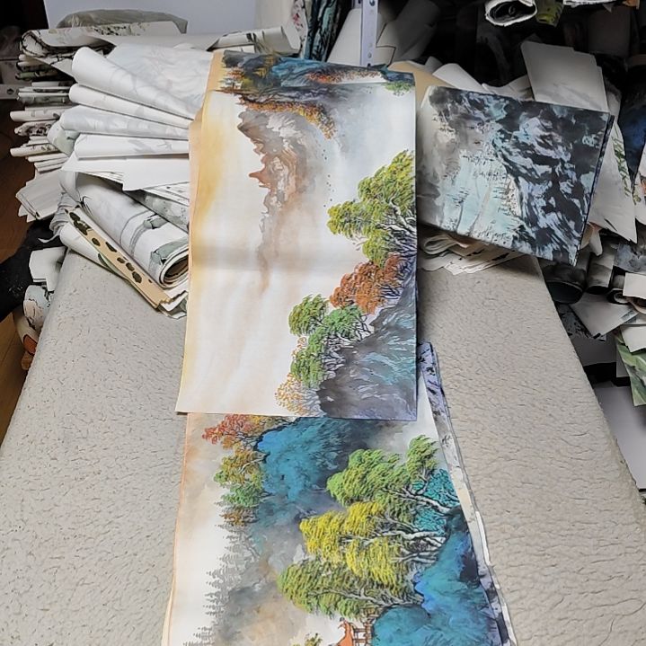 野***长国画落款后台备注