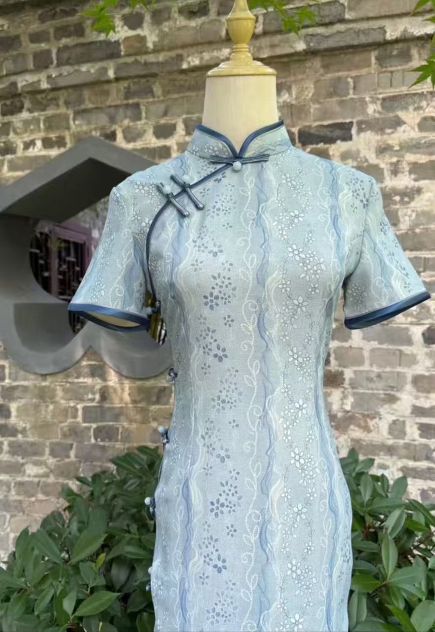 【春野浮萍】2025新款复古百搭时尚优雅大方日常淑女旗袍