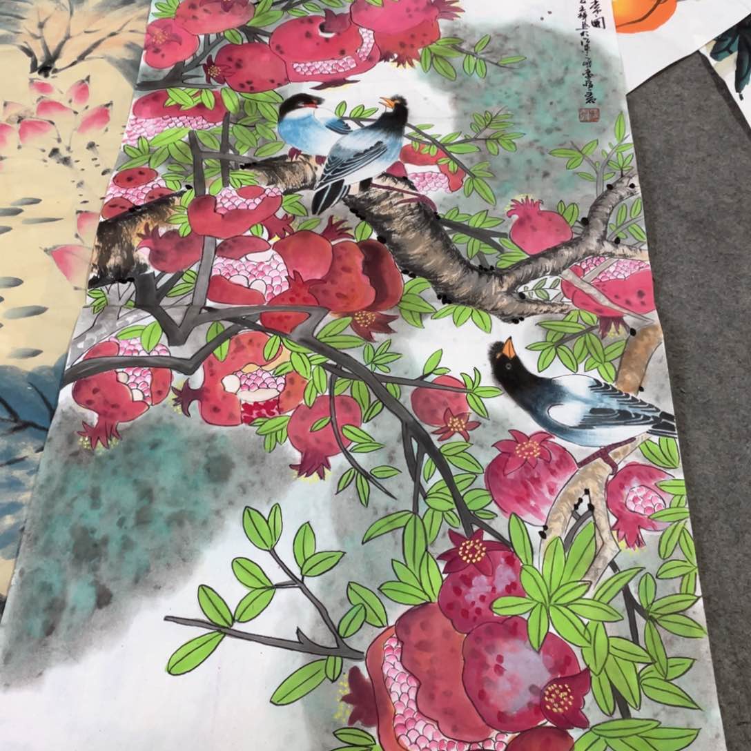 国画国画作品画心一张