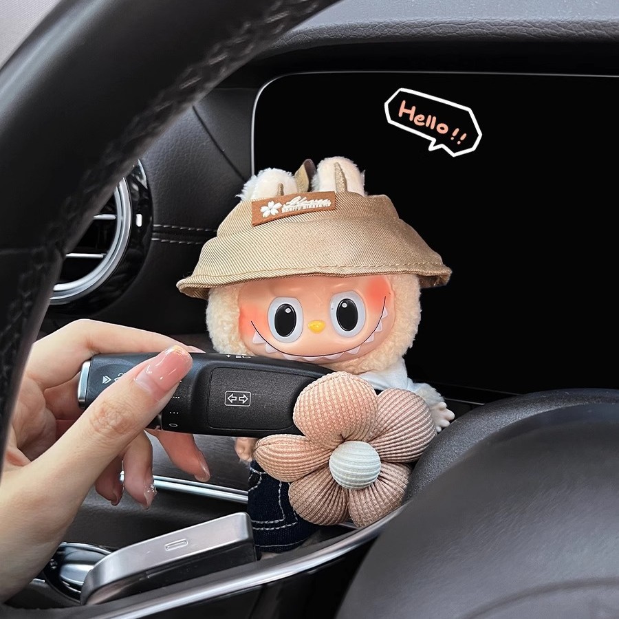 汽车怀挡装饰玩偶网红车内雨刮器后视镜可爱玩偶车载摆件