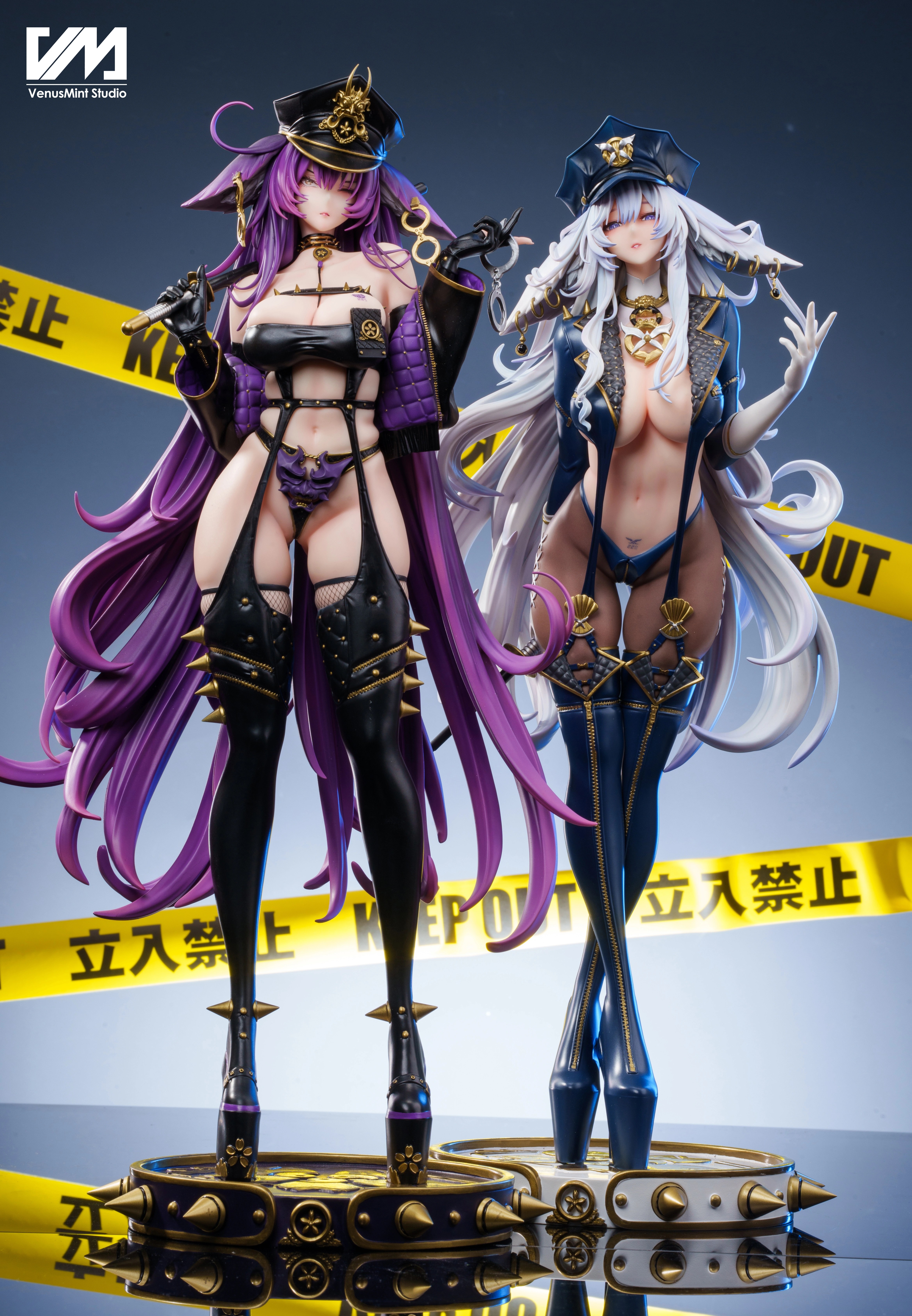 JC模玩 翻模 venus mint 工作室 警花双人组 武藏信浓GK 女雕限量