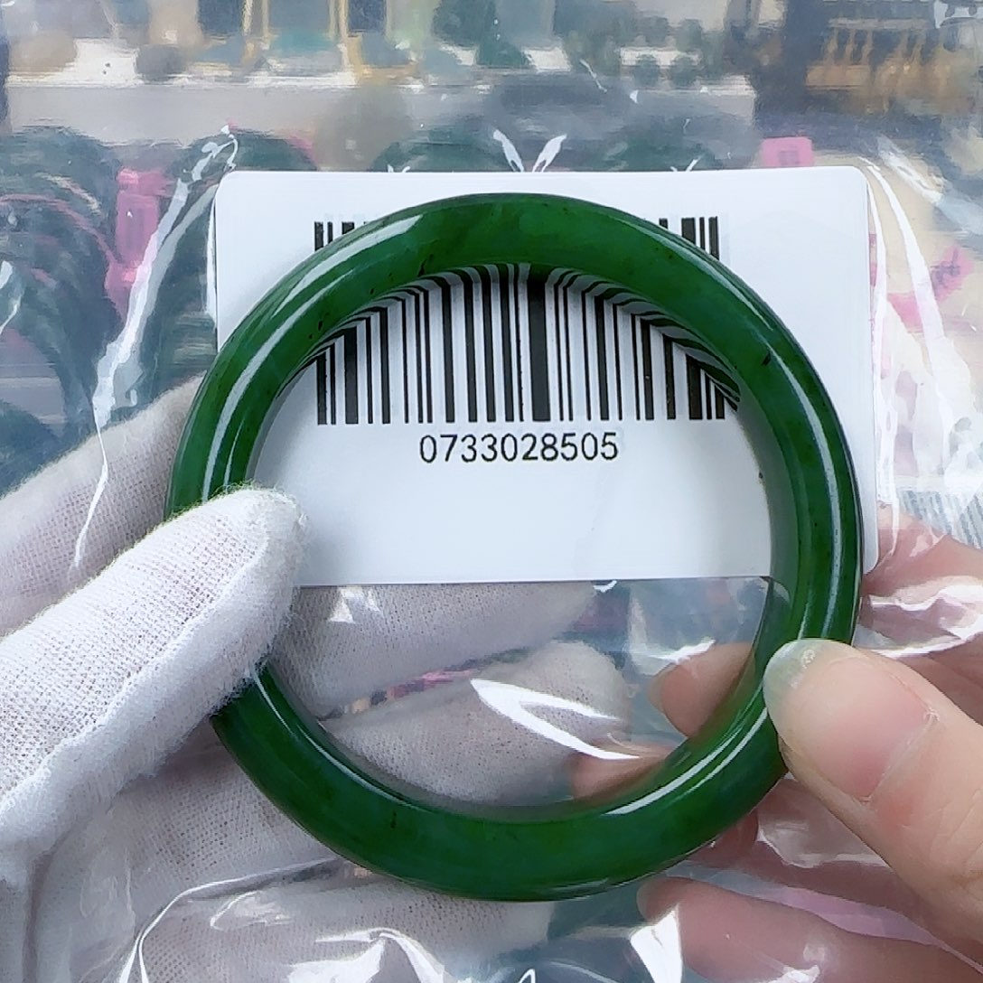 和田玉（碧玉）手镯未镶嵌6263