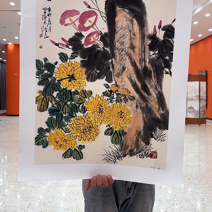 国画李陈良老先生晚年展览原作