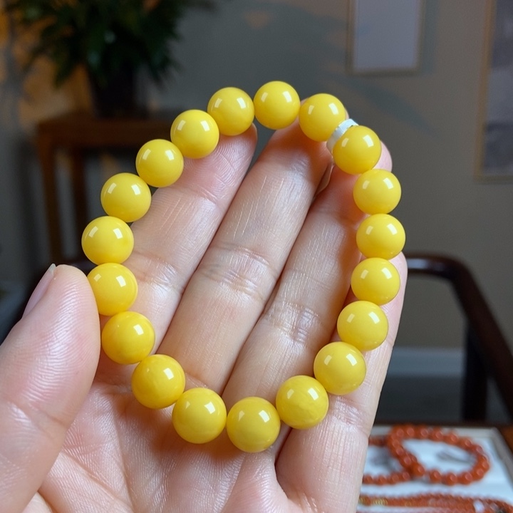 琥珀手链未镶嵌蜜蜡手串10