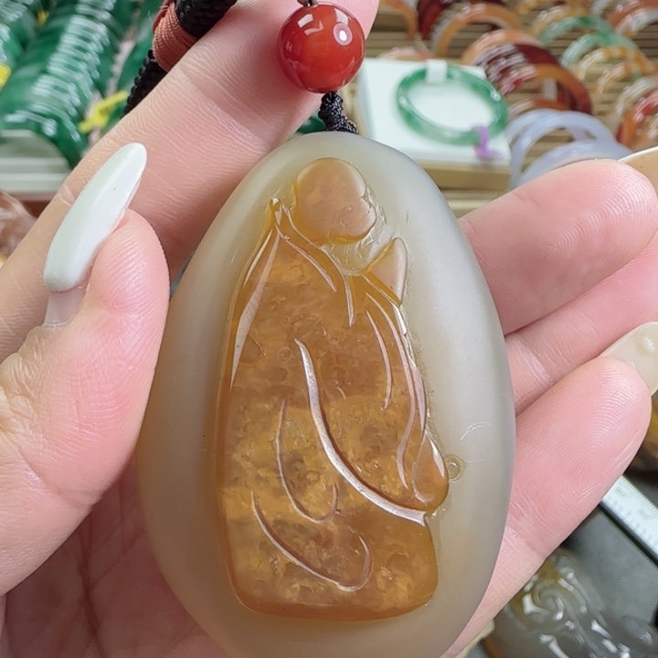 玛瑙/玉髓合金手把件