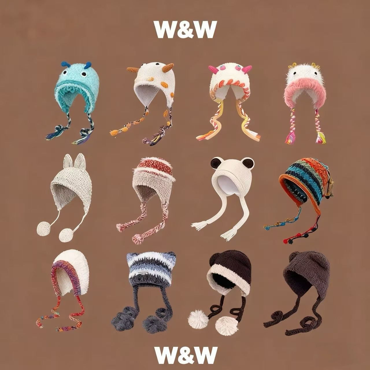 【文文001-100】大头围显脸小时尚可爱加绒加厚保暖防风秋冬百搭