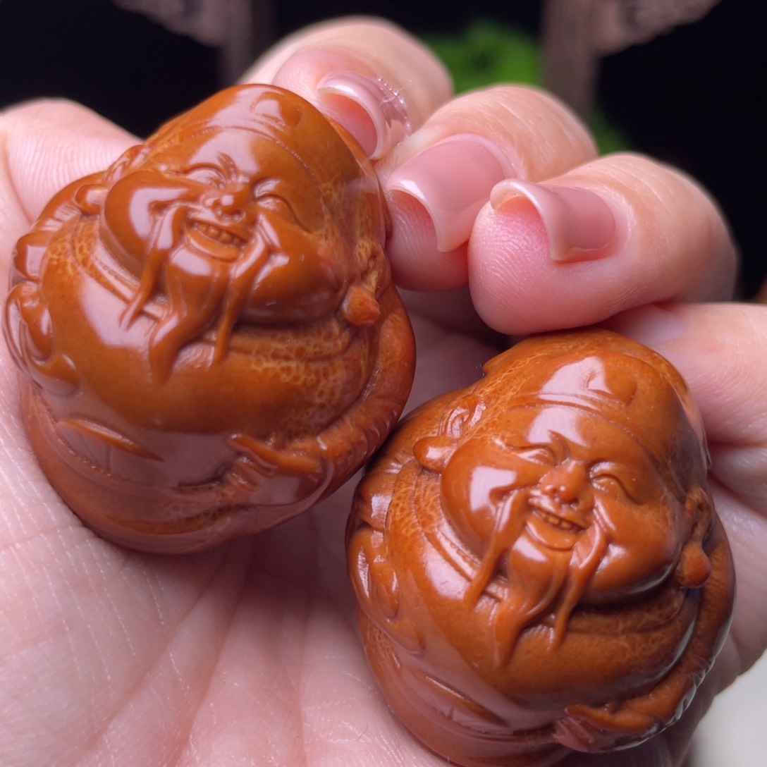 吊坠橄榄核财神手球3.7