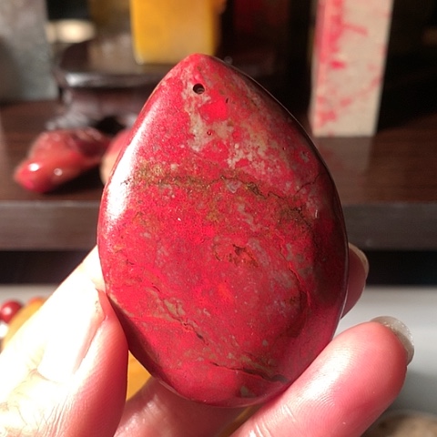 昌化石昌化鸡血石随形