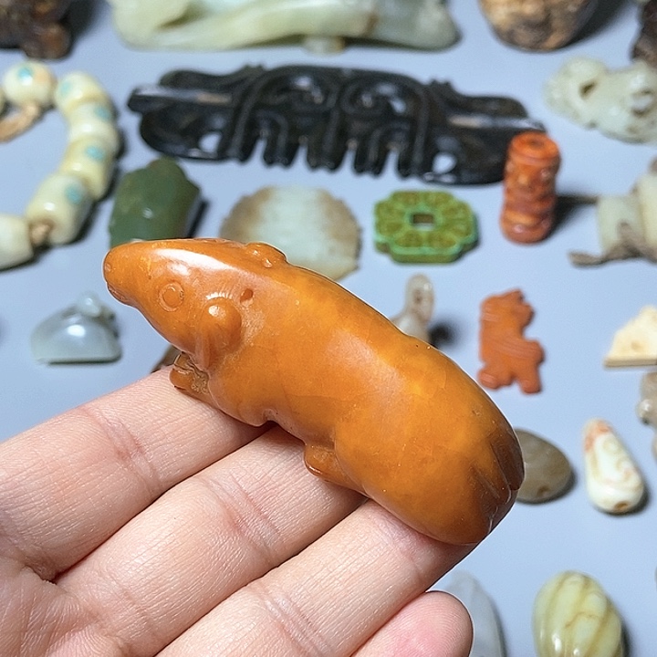 和田玉未镶嵌颈饰146
