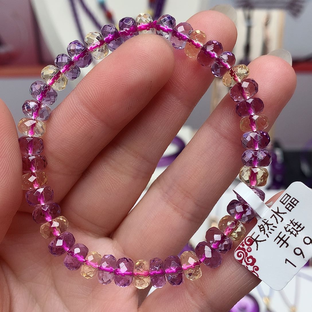 水晶切面手串未镶嵌