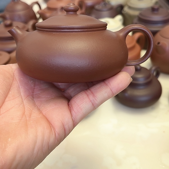 紫砂茶壶军***利宜兴紫砂壶寒江壶