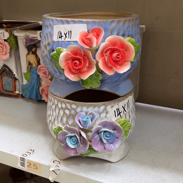 粗陶材质多肉花盆