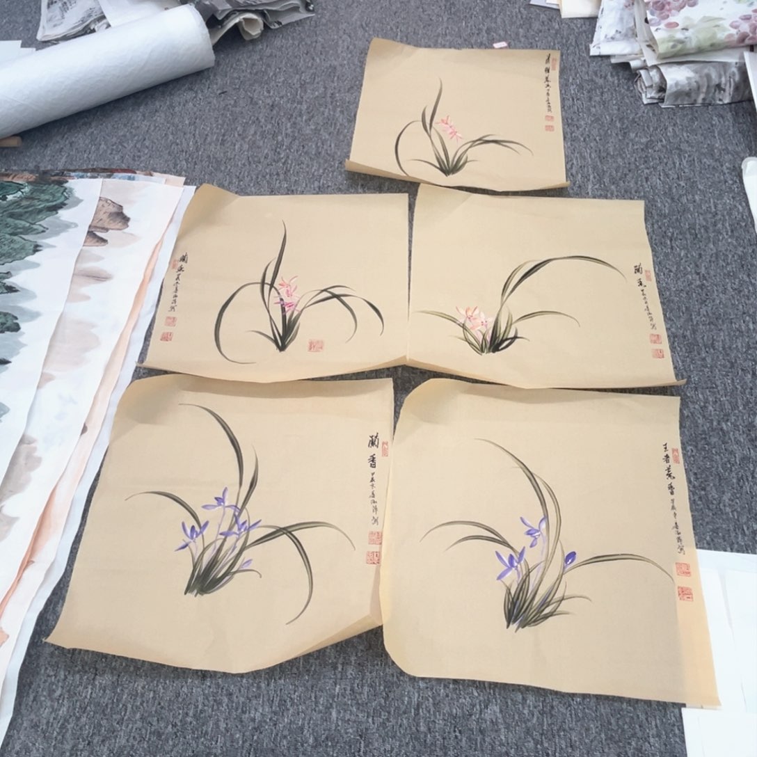 国画姜淑萍老师五张