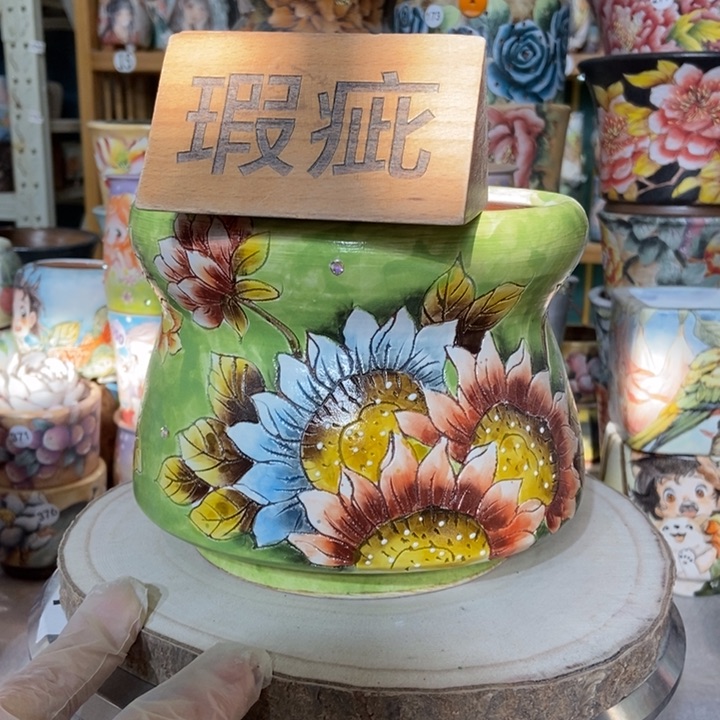 红陶景德镇艺术手绘作品