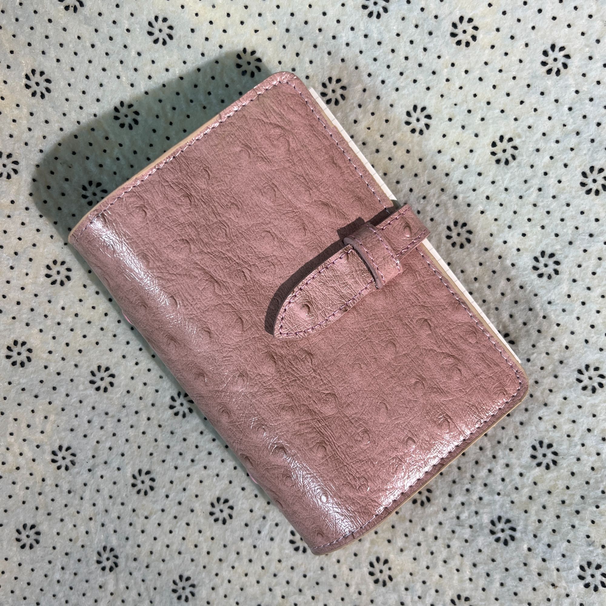 真皮牛皮简约笔记本活页记事本手账本A7可拆卸日记本