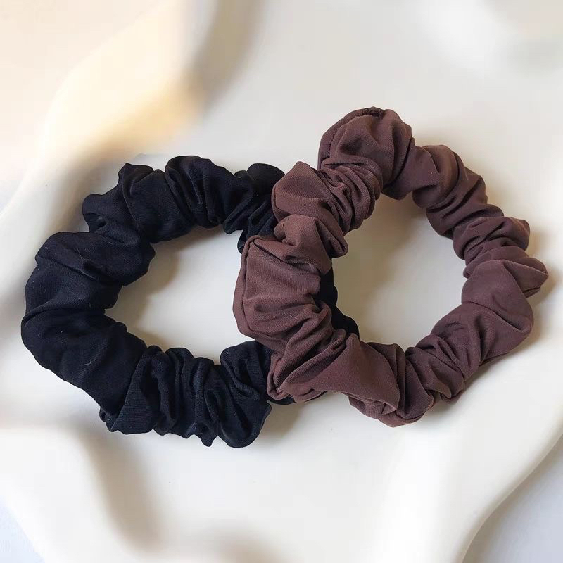 100根超柔高级感小肠发圈头绳女简约扎头发头饰橡皮筋肥肠发绳