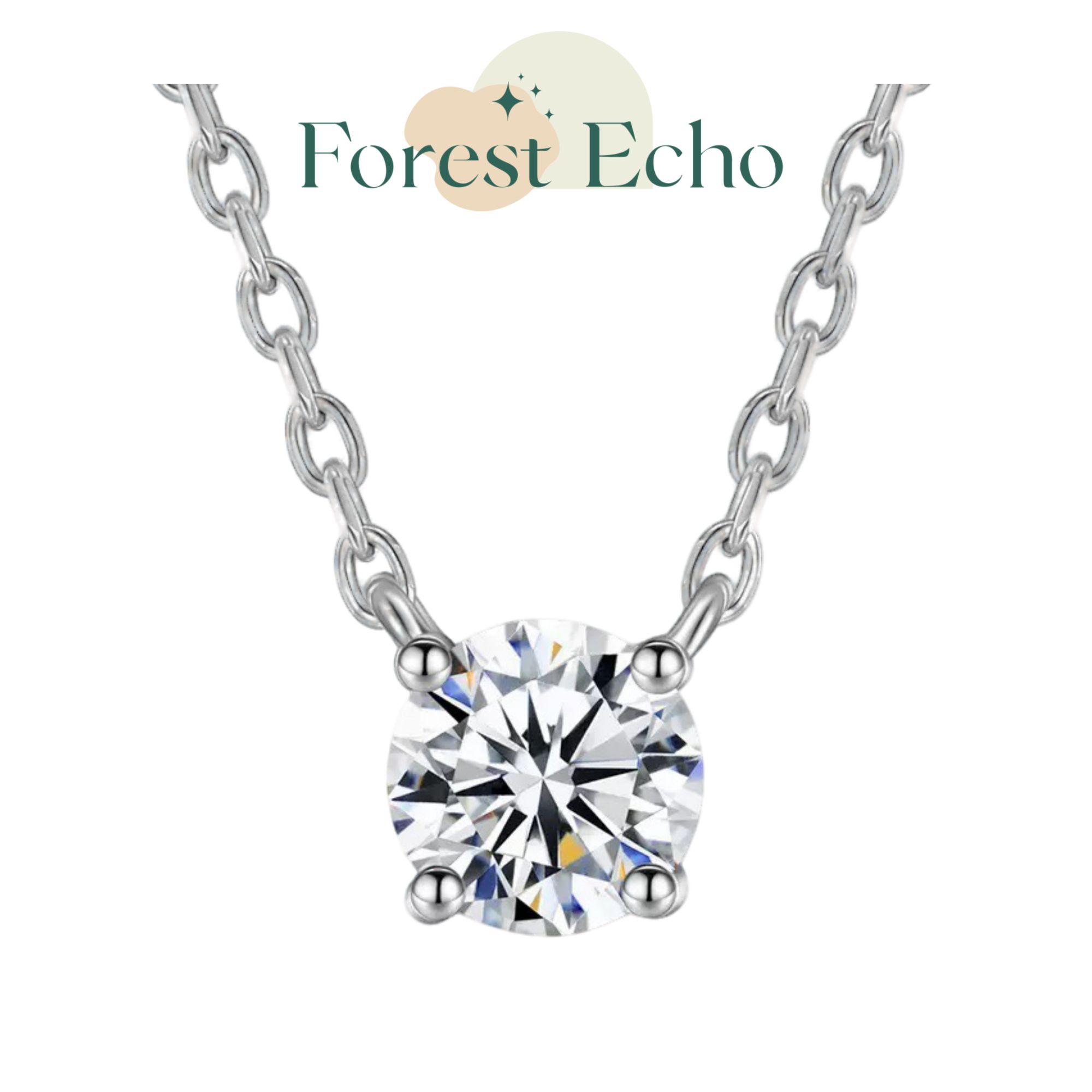 铜合金合成锆石项链  Forest Echo 赵露思同款鼻屎项链王妃简约