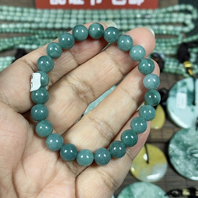 【闪购商品】翡翠颈饰未镶嵌玉手链女款卡7.8