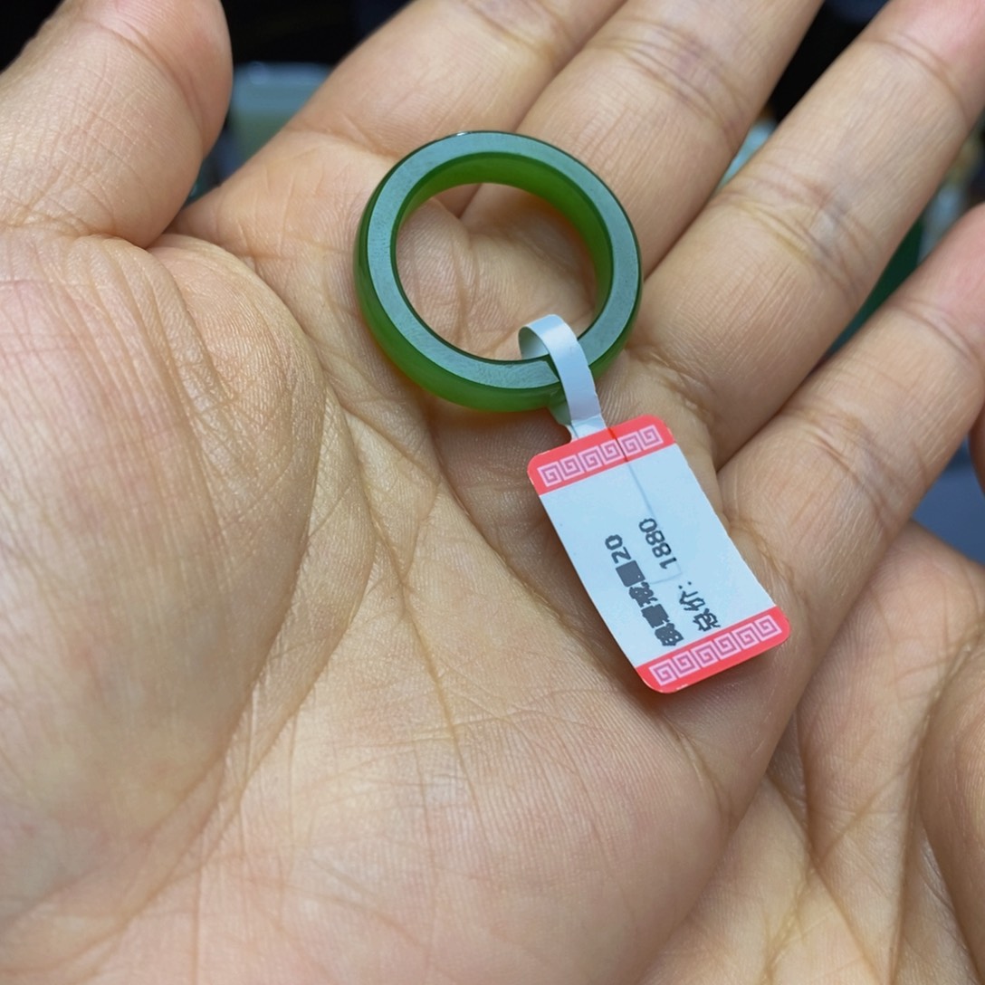 和田玉戒圈未镶嵌蕾****名