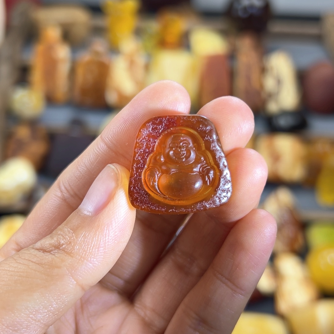 琥珀裸石未镶嵌琥珀蜜蜡