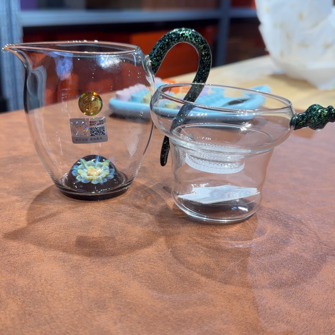 默***禾器星悦怡然公道杯黑金➕激光茶漏黑金
