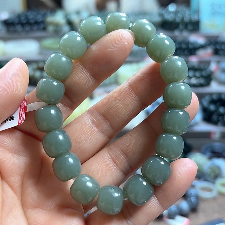 未镶嵌和田玉手链新疆且末蓝老型12