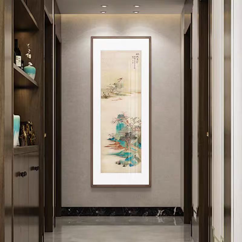 【玄关画】 国画中堂画复刻仿古茶室玄关挂画