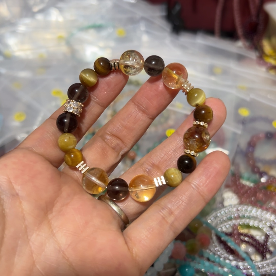 水晶手链未镶嵌金霸