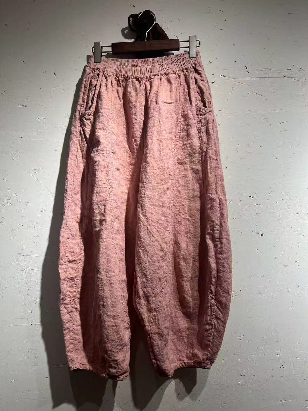 冬冬分享《衣路走来》671亚麻休闲裤