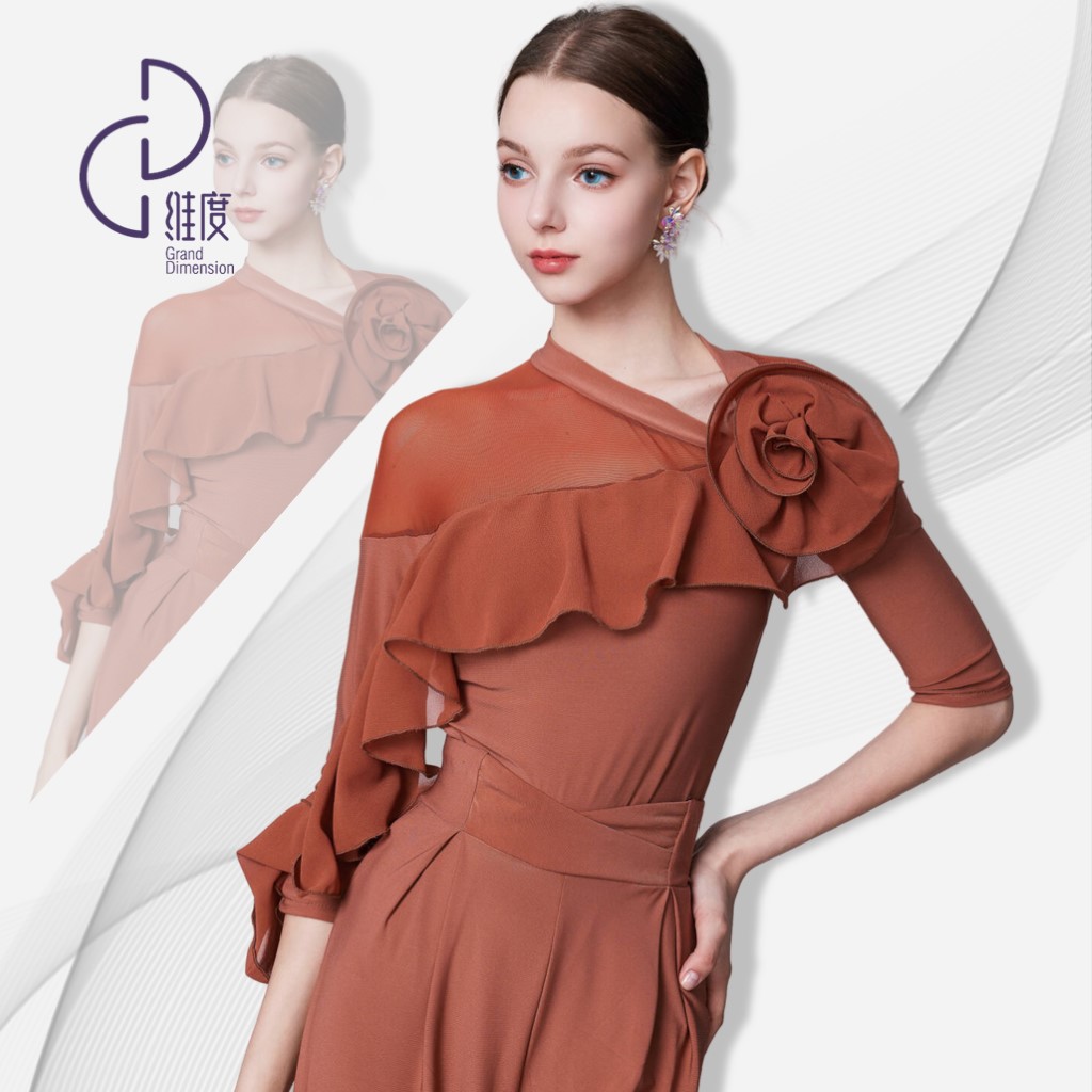 【维度舞服】Y485新品女士上衣摩登舞蹈服