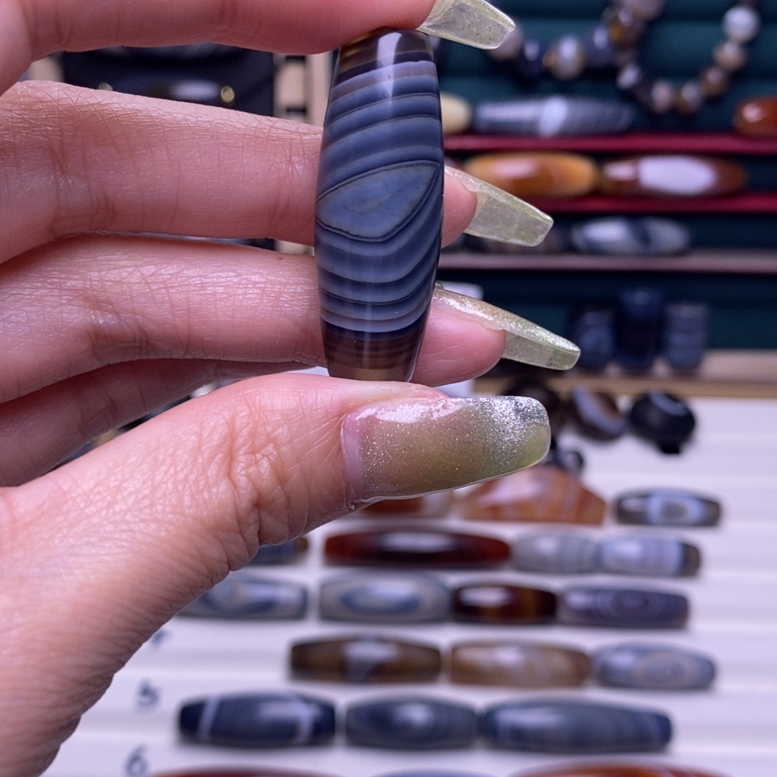 暮***树玛瑙/玉髓合金颈饰